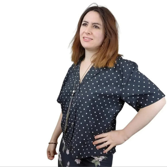 Madewell Resort Shirt in Textured Dot - Picture 5 of 16